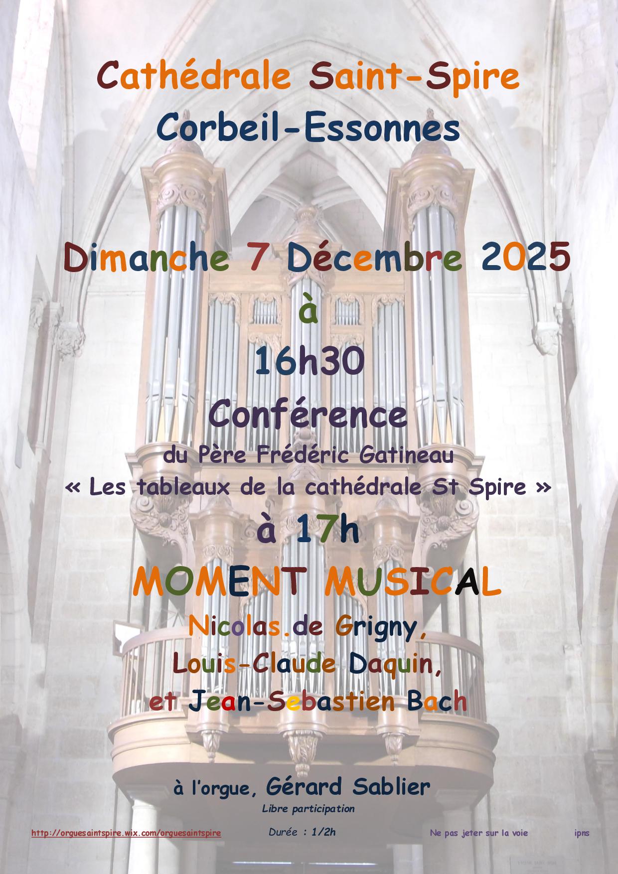 Affiche moment musical 7 XI I 2025